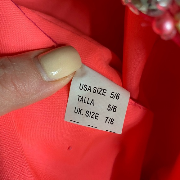 Mori Lee One Shoulder Pink Dress - Picture 7 of 7